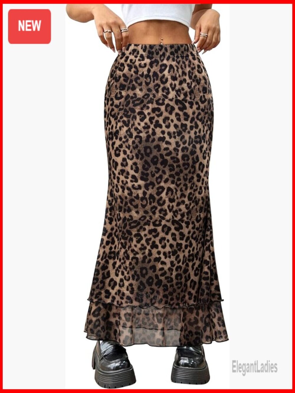 Maxi Skirt Mesh Flowy Boho High Waisted Elastic Long Skirt Summer